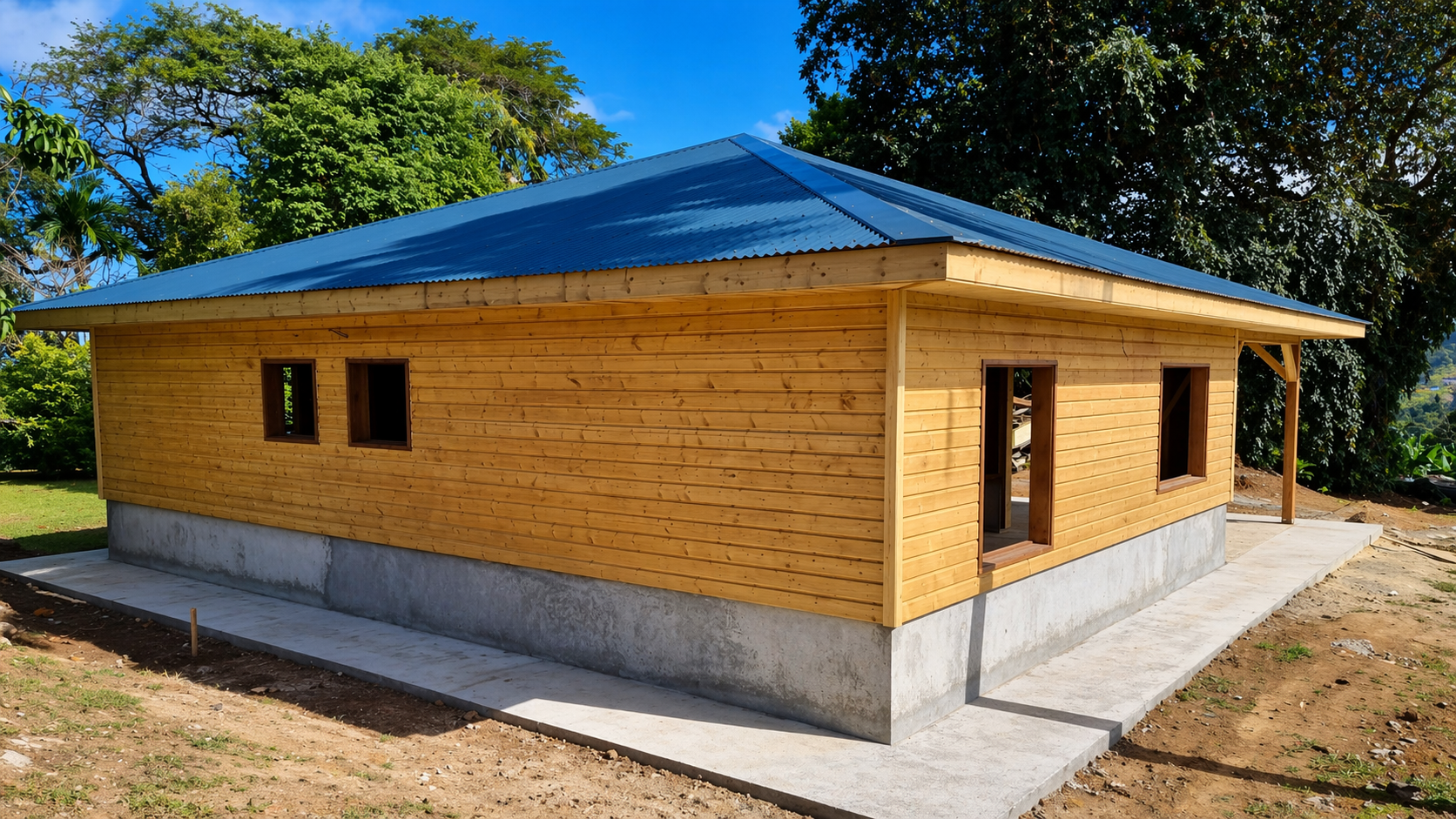 Maison ossature bois tropicale Martinique — MCBC-ACI